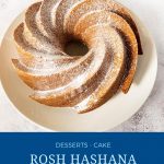 Pinterest image for cake with honey.