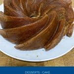 Pinterest image for honey cakes recipe.