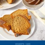 Pinterest image for honey cakes recipe.