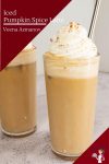 two glasses of cold latte.