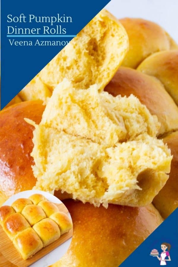 How to make soft homemade dinner rolls with pumpkin puree