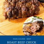 Pinterest image for roast chuck beef.