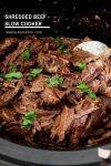 How to make beef in a slow cooker then shred it to make other recipes.