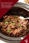 How to make beef in a slow cooker then shred it to make other recipes.