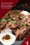 How to make beef in a slow cooker then shred it to make other recipes.