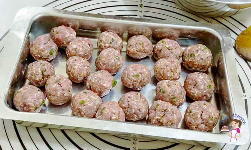 Combine all ingredients to make meatballs