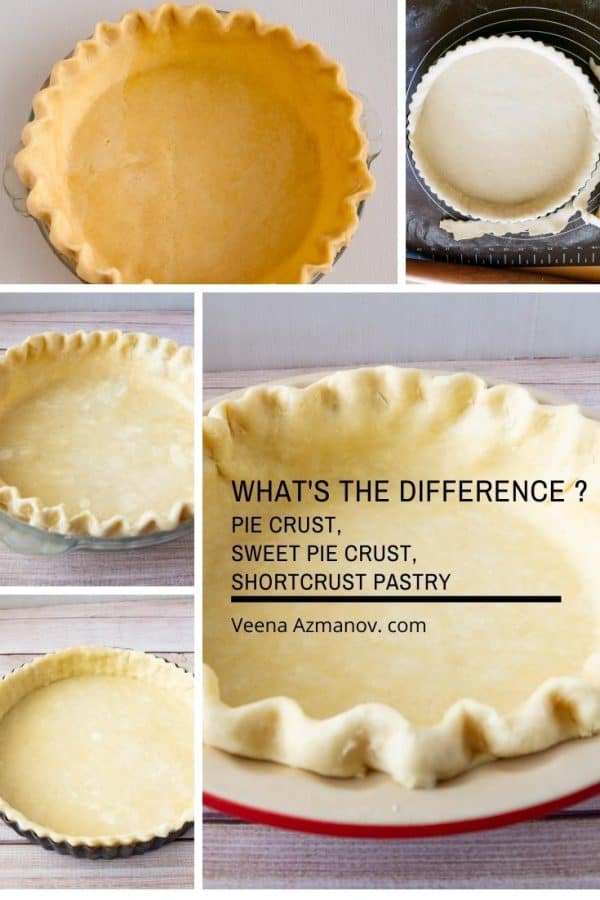 What are the different types of crust we use for baking pies, tarts and more