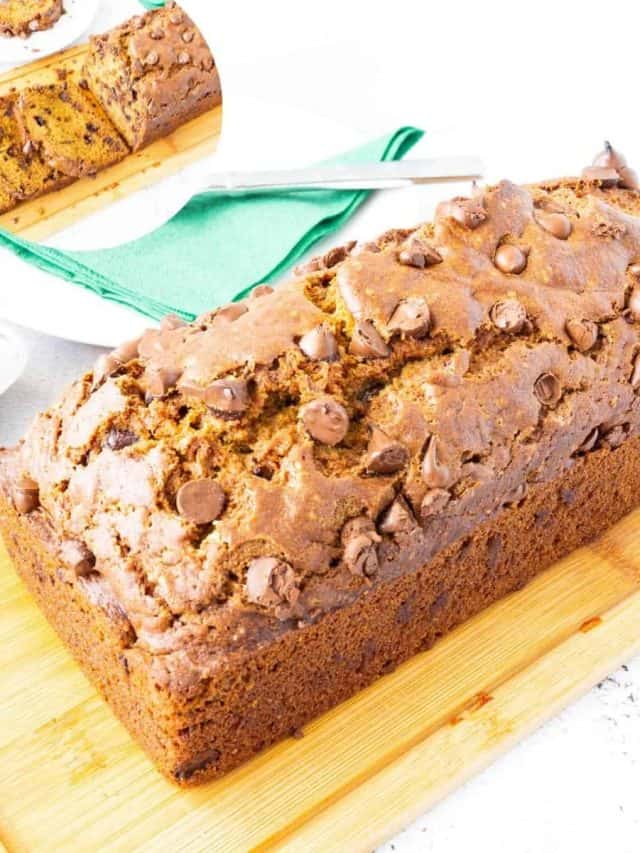 Pumpkin Bread with Chocolate Chips