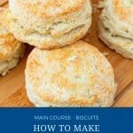 Pinterest image for buttermilk biscuits.