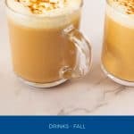 Pinterest image for chai spice latte.