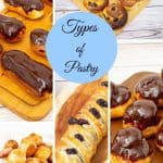 A collage of of pastries for sharing on Pinterest