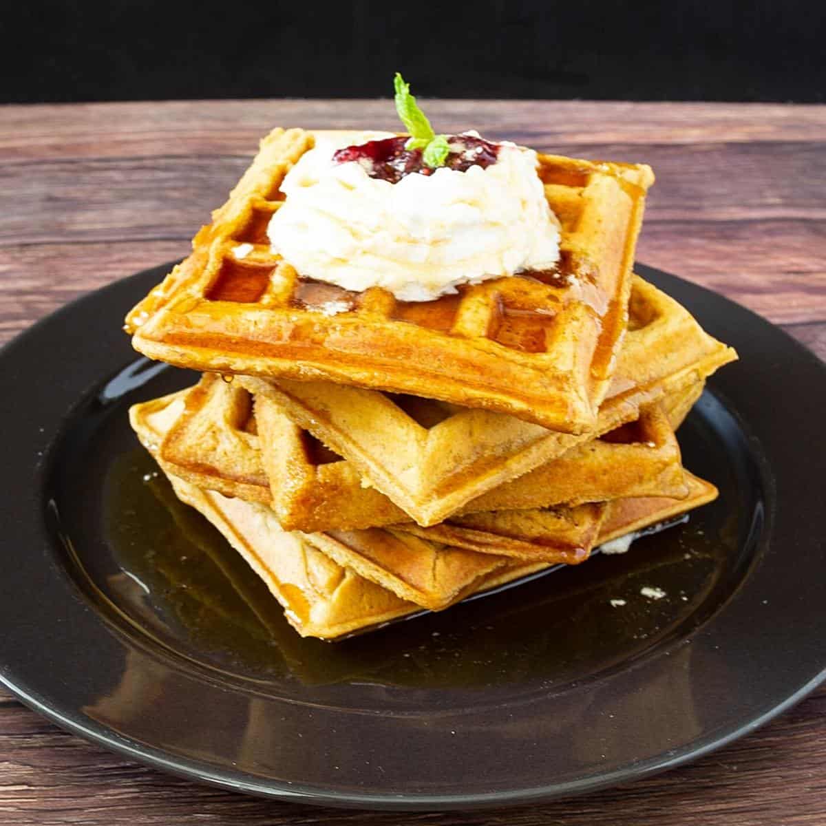 This stuffed waffle maker will elevate your brunch game for $30