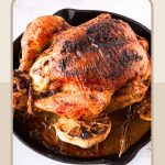 Pinterest image for Cast Iron Roast Chicken.