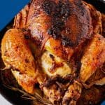 Pinterest image for sharing roast chicken