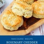 Pinterest image for cheddar biscuis.