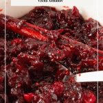Pinterest image for cranberry sauce.