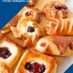 a pinterest image for danish pastry