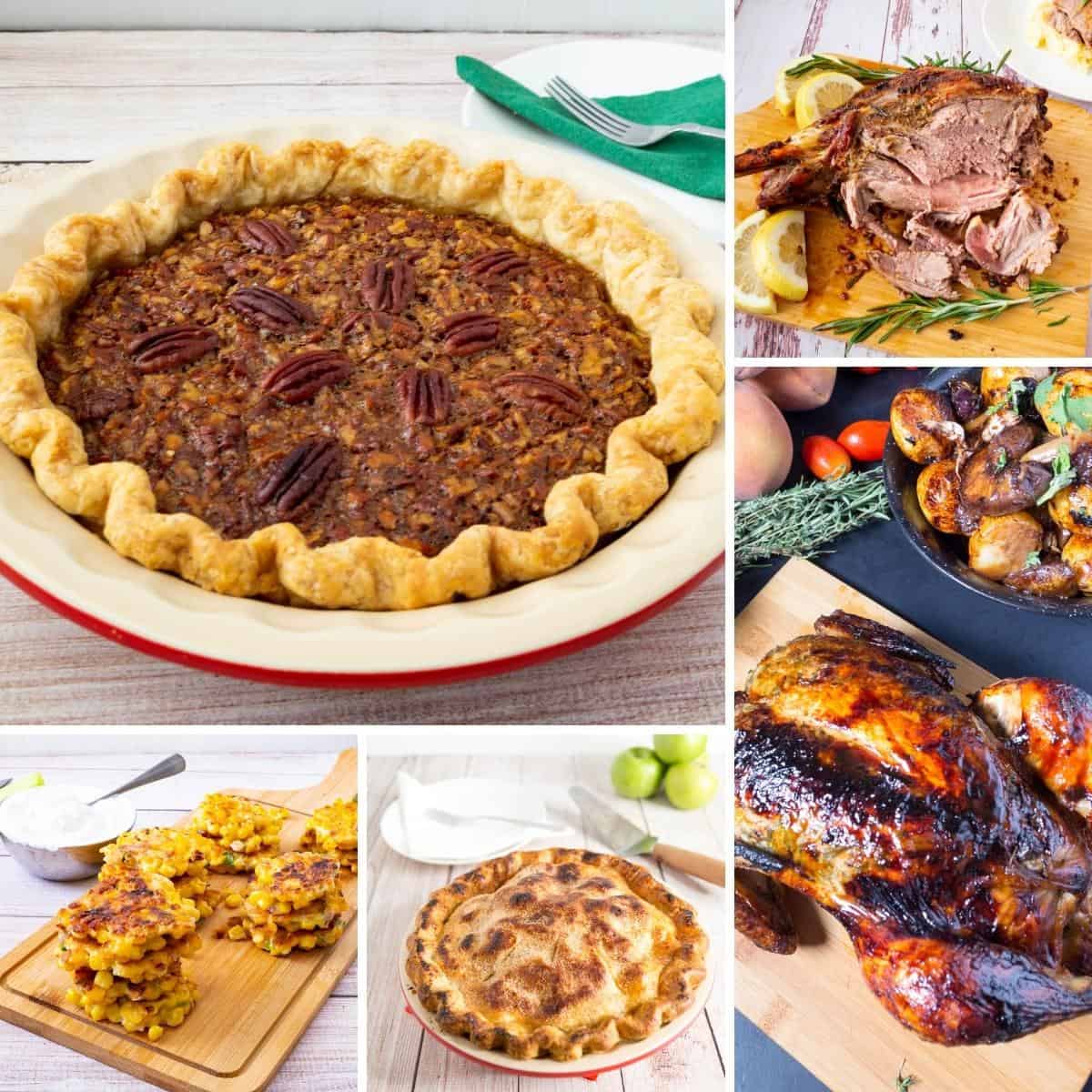 A collage of fall recipes