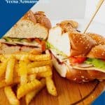 A challah bread sandwich Pinterest Image