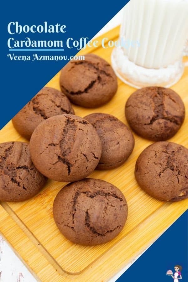 Pinterest image for cardamom cookies