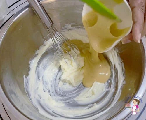 Cream butter and condensed milk