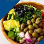 Pinterest image for salad with avocado