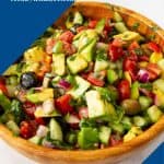 Pinterest image for avocado salad