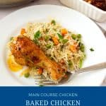 Pinterest image for chicken drumsticks baked in the oven.