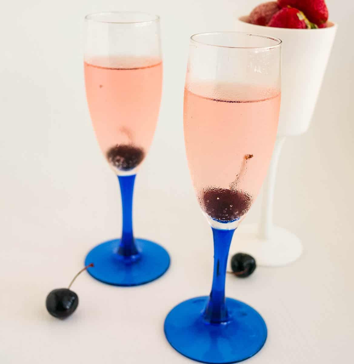 Cherry Champagne Cocktail