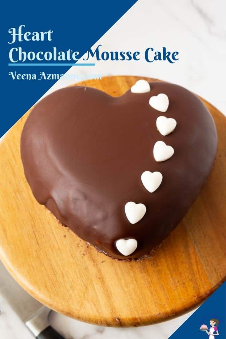 Pinterest image for Chocolate Mousse Cake