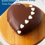 Piinterest image for chocolate mousse cake