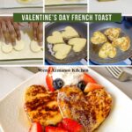 Pinterest image for Heart French Toast for Valentines Day.