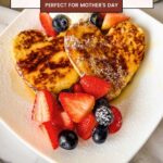 Pinterest Image for Heart French Toast for Mothers Day.
