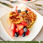 Pinterest image for Heart French Toast for Valentines Day.