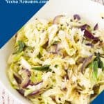 Pinterest image for sauteed cabbage
