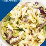 Pinterest image for sautéed cabbage