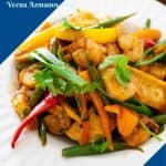 Pinterest image for shrimp stir fry