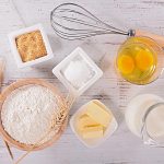 Ingredients for making cake flour.