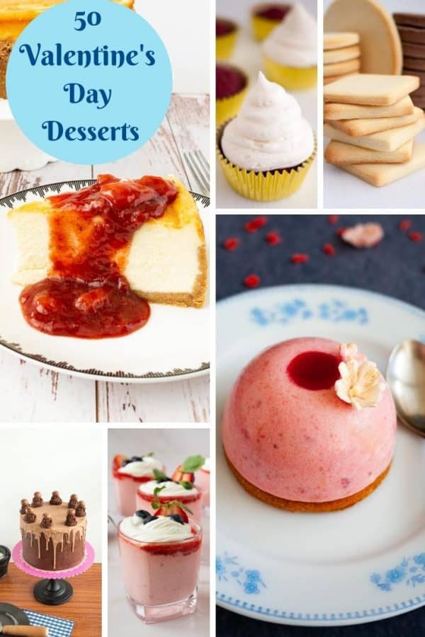 Pinterest image for desserts for Valentines day