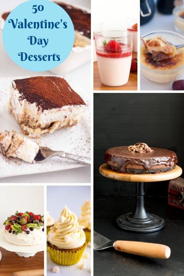 Pinterest image for Valentines day desserts