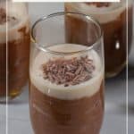 Pinterest image for chocolate mousse with baileys.