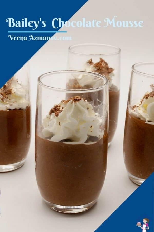 Pinterest image for chocolate mousse
