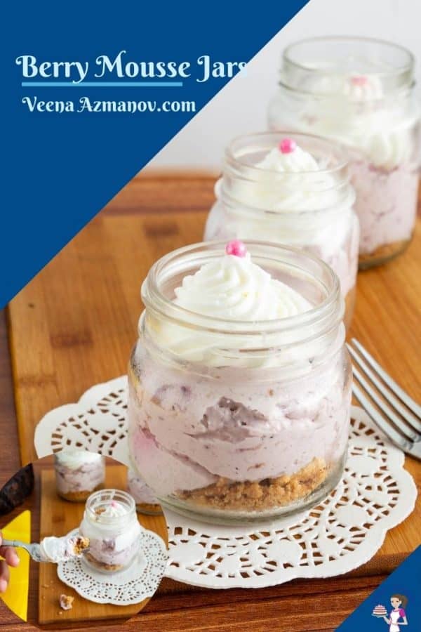 Pinterest image for mousse jars
