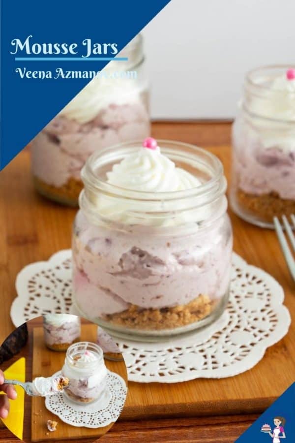 Pinterest image for jar with mousse