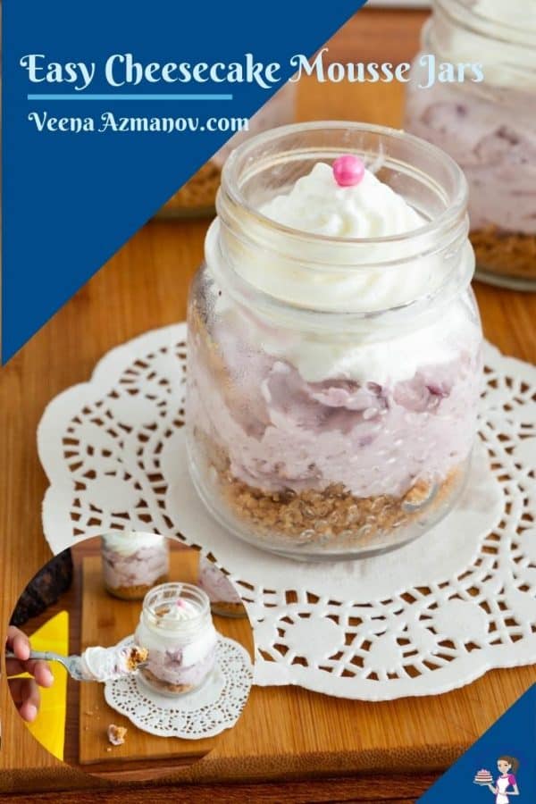 Pinterest image for jars with mousse