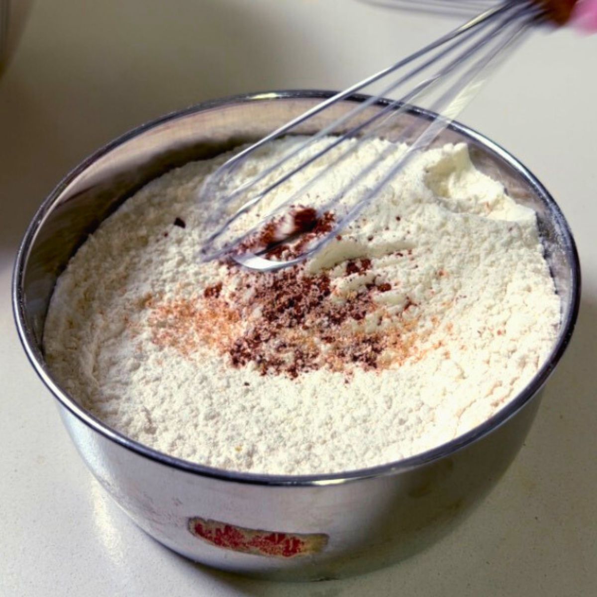 Dry ingredients for pancakes.