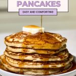 Pinterest image for Buttermilk Pancakes.