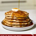 Pinterest image for Buttermilk Pancakes.