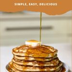 Pinterest image for Buttermilk Pancakes.