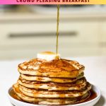 Pinterest image for Buttermilk Pancakes.